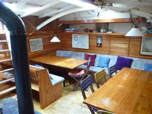 interieur van de salon